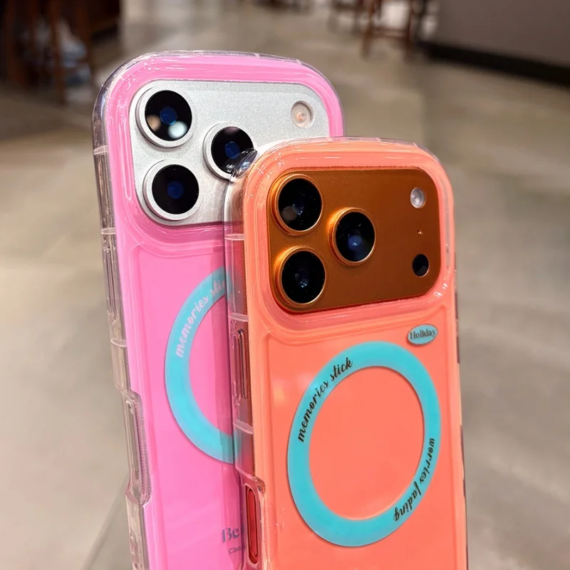 Magnetic Wrist Strap Lanyard Bracelet Case with Soft Cover and Magsafe Wireless Charging Compatibility