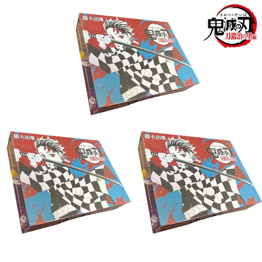 

Wholesale Price Demon Slayer Cards Japanese Anime TCG Booster Pack Box Kamado Nezuko Rare Board Game Kids Toy Birthday Gif
