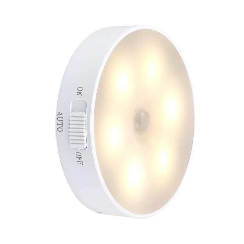 Body Induction Lamp Warm Light Lamp Bedroom Stair Wall Mounted LED Human Induction Night Light USB Rechargeable Energy-saving