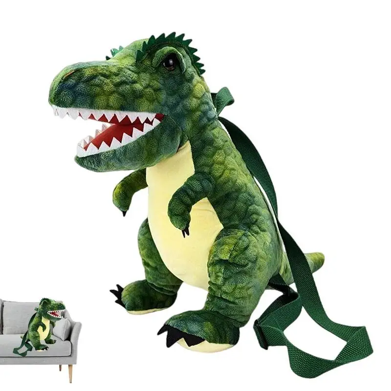 Preschool Dinosaur Backpack Plush Backpack Dinosaur Bag with Durable Zipper Cool Dinosaur Storage Bag Party Costume Accessories outdoor white large inflatable wedding party tent durable pvc tarpaulin inflatable wedding transparent tent for sale