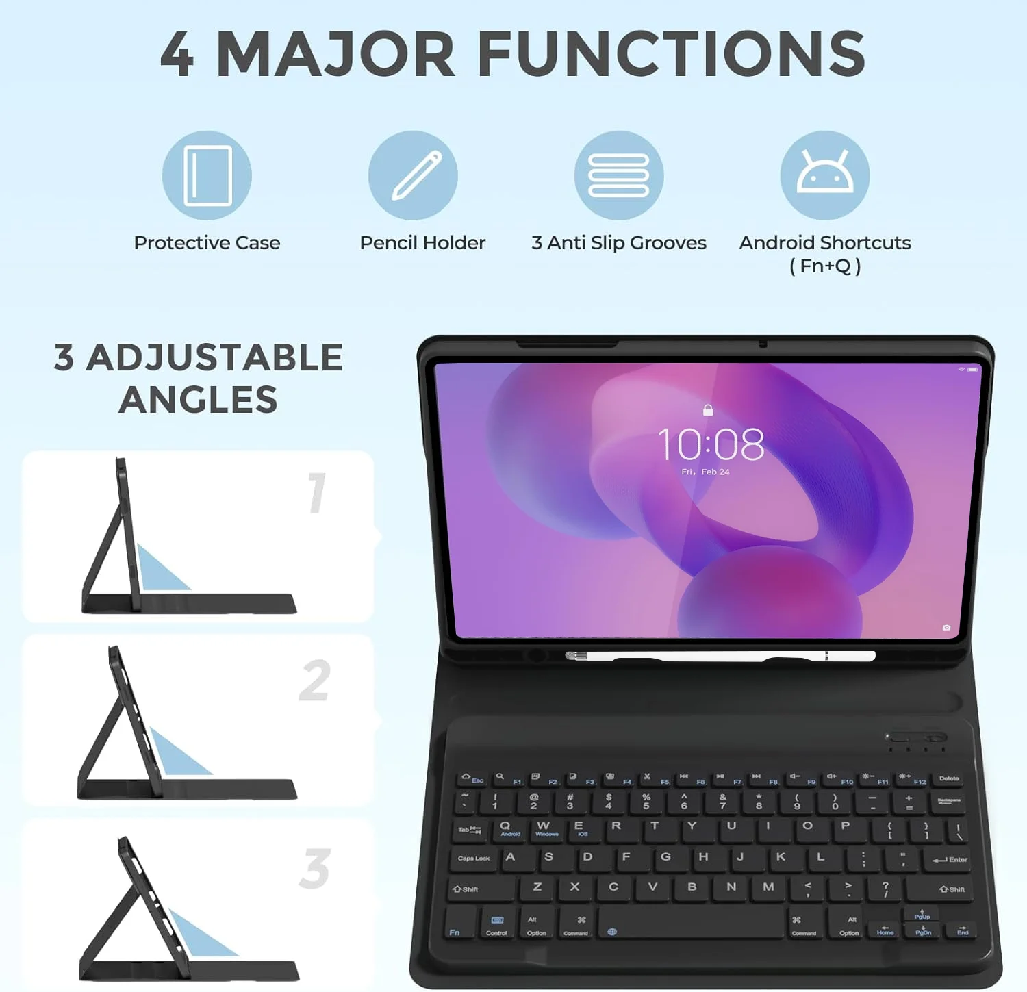 Enhanced Title: 

Versatile Keyboard and Mouse Case with Pencil Holder