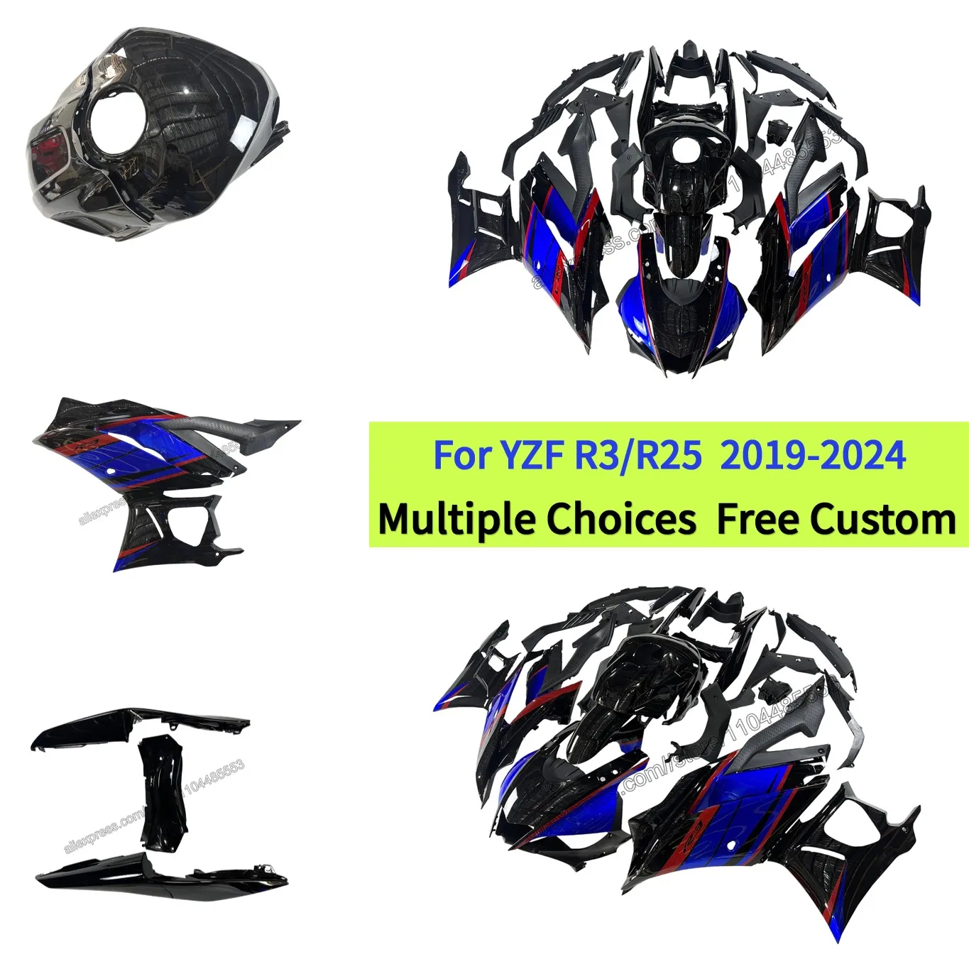 Yzf R25 Racing Body Aftermarket fairings for Yamaha YZF-R25 2019 2020 2021 2022 2023 2024 ...