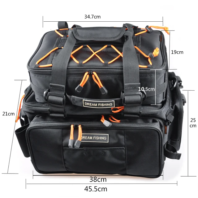 Dream Fishing Bag 2pcs 48*29*22 Multi Purpose Large Capacity Fishing Rod  Bag Bolsa Pesca Fishing Tackle Bag Peche Reel Case - AliExpress