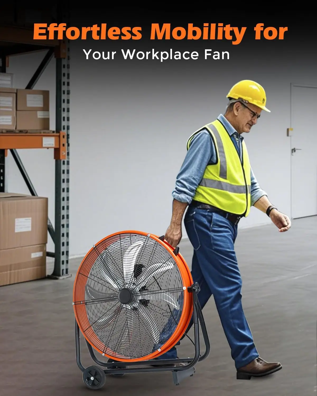 24-Inch Industrial Metal Drum Fan 9500 CFM 6