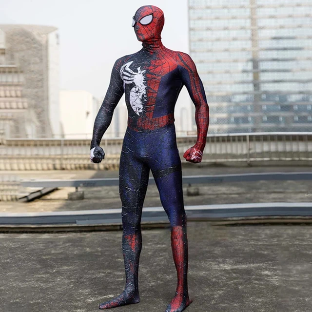 Fantasia Homem-Aranha Traje Spider Armor Mk 4 Cosplay (Adulto