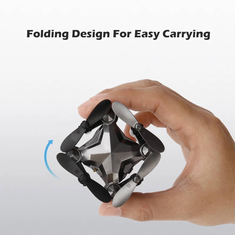 DH-800 Foldable Mini Quadcopter Gravity Sensing Flying Drone 360 Degree Rotating Aerobatics Watch Design Remote Control Aircraft 3