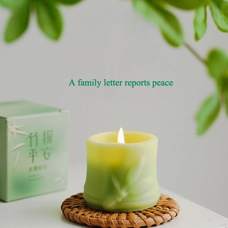 Natural Plant Scented Bamboo Candle