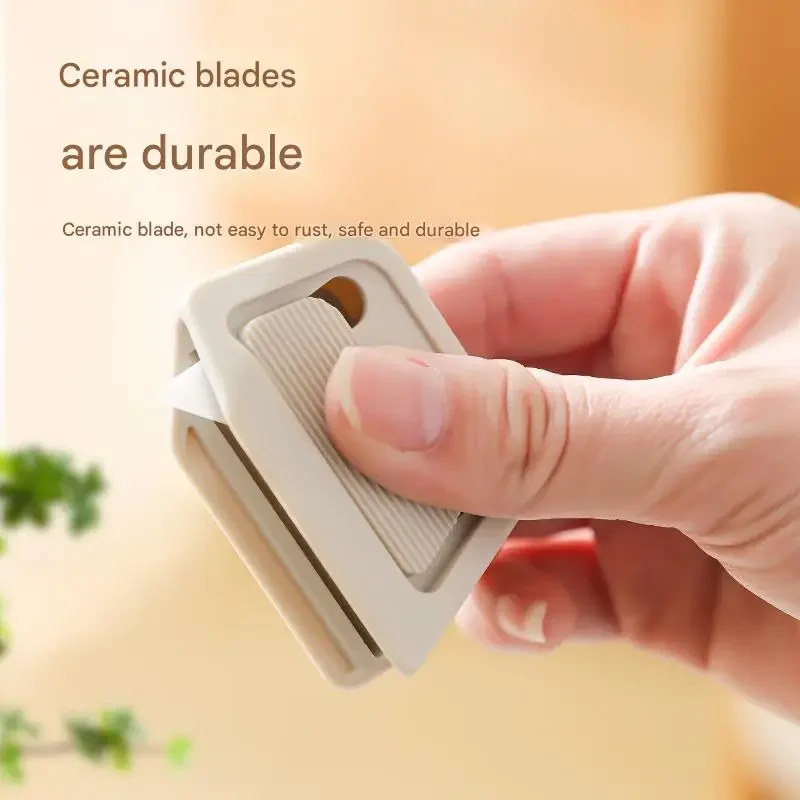 Unbox Knife Safety Round Head Cutter Magnetic Carton Box Cutter Ceramic Blade for Opening Package Letter Utility Knife