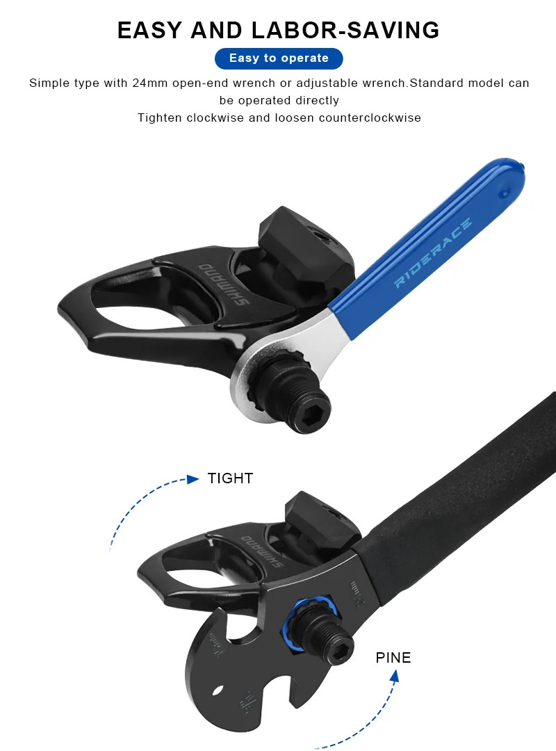 Fahrrad Pedalspindelentfernungswerkzeug – 10T Für M520/M8040/M820 Usw. | Aus Aluminiumlegierung | Kompakt & Leicht