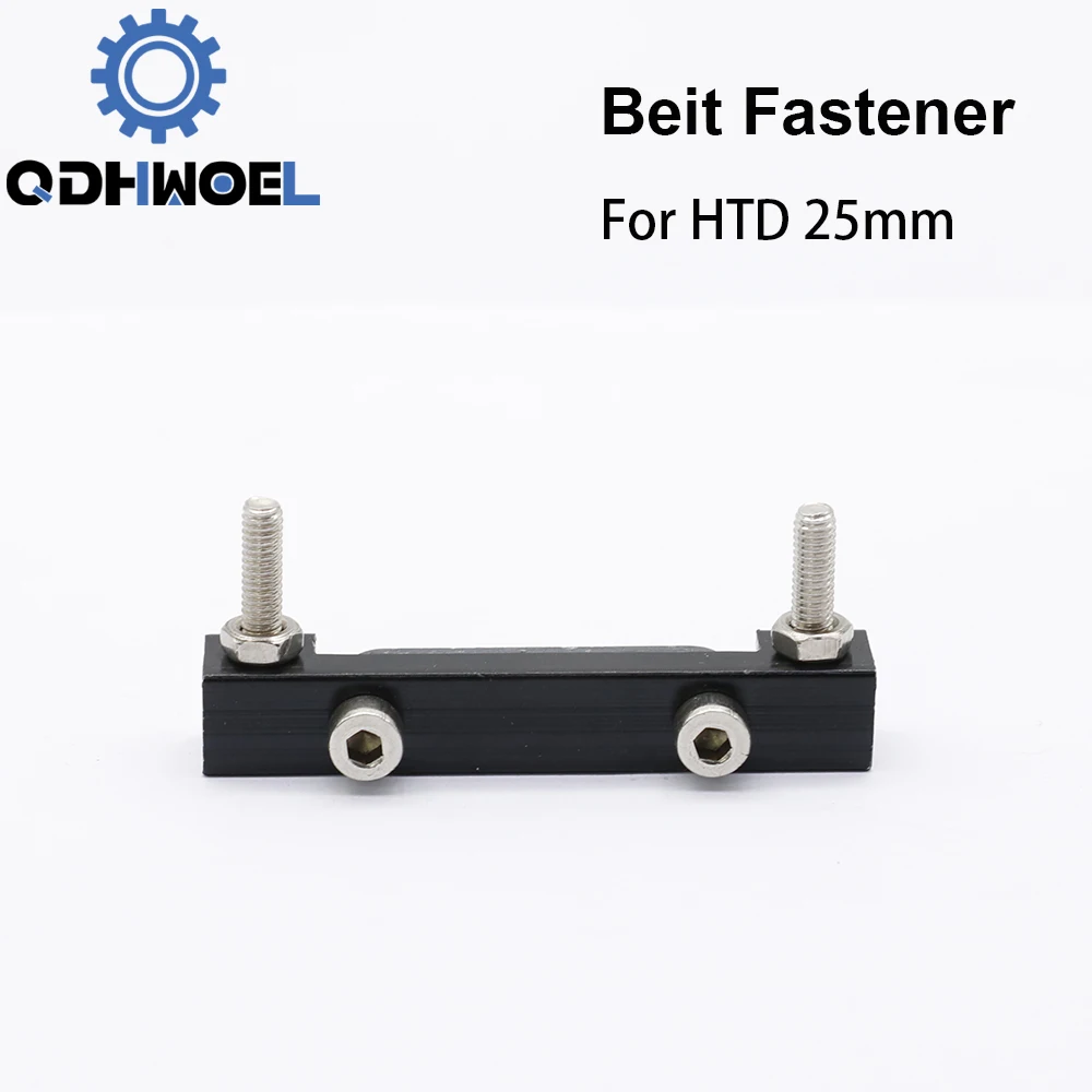 QDHWOEL E-series Belt Fastener For Width 25mm Open-Ended Timing Belt Transmission For X/Y Axis Hardware Tools Machine Parts