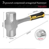 Mini Small Woodworking Hammer Household Short Handled Sheep Horn Hammer Pull Out Nail Reinforce Beat Hand Woodworking Tool Suite 5