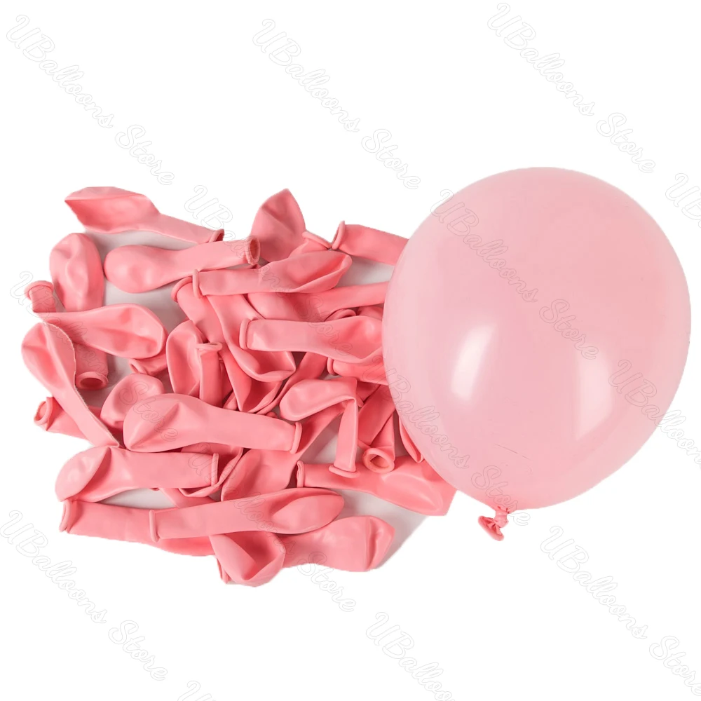 thumbnail image 1 of 10/20/30 globos de cumpleaños rosas de 5/10/12 pulgadas, globos de látex rosa claro con forma de maca y caramelo para cumpleaños, bodas, baby showers, 1 of 5