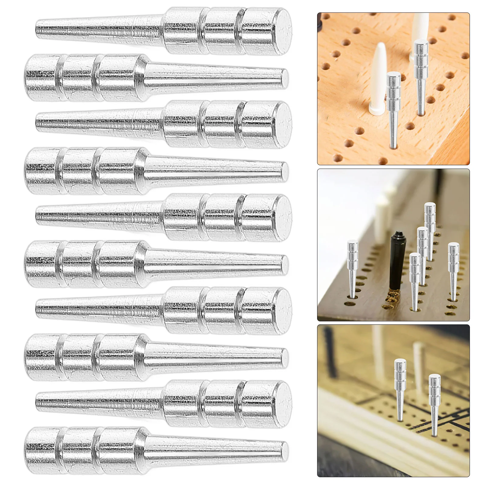 10pcs Metal Cribbage Pegs Multifunctional Score Pegs For Card Games Portable Scoring Supplies Cribbage Portable Cards Game