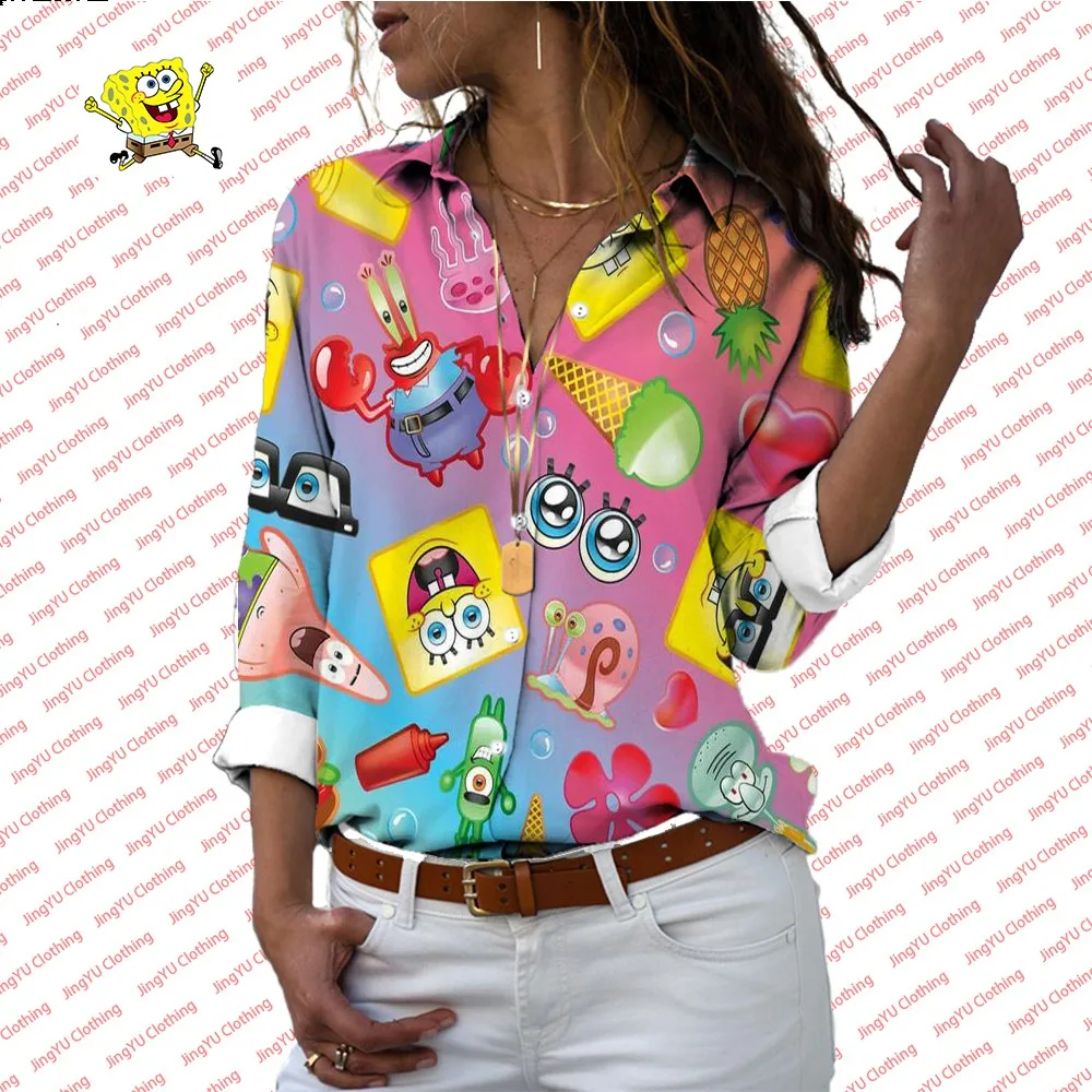 

Spongebob Patrick animation star men's and women's long-sleeved shirt clothing children's spring and autumn long-sleeved shirt
