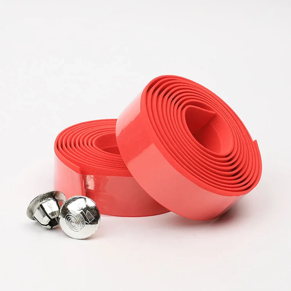 Bike Bicycle Handlebar Tape Rubber Foam Wrap Tapes Professional Cycling Damping Anti-Vibration Wrap With 2 Bar Plug