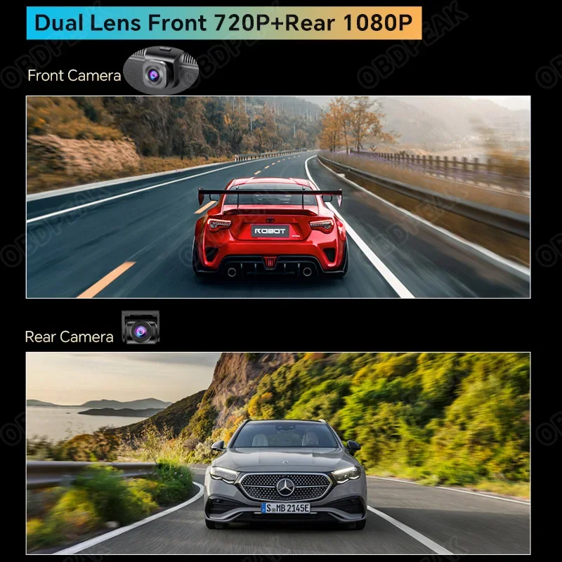 10.26" 4G Android 13 AI Screen 4G+64G Dual Lens Dash Cam Carplay&Android Auto Car DVR ADAS GPS Rearview Mirror Camer car dash cam
