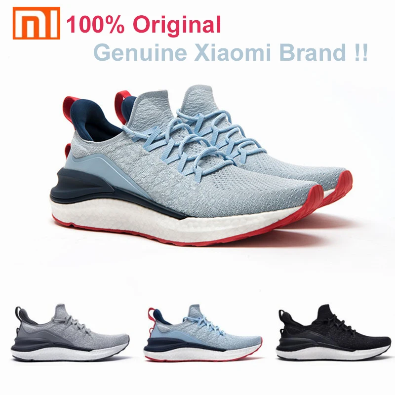NEW Xiaomi Mijia Sports Shoes 4 game bag Lightweight Ventilate Elastic  Knitting Shoes Breathable Refreshing City Running Sneaker - AliExpress