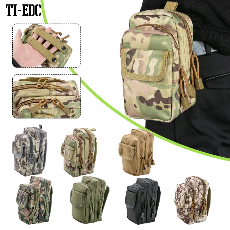 

Molle Pouch EDC Tool Bag Military Utility Tactical Waist Belt Bag Phone Case Small Pocket Outdoor Hunting Accessories Mag Pouch