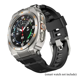 Enhanced Metal Case and Silicone Sport Strap Combo - Watch 7 Ultra 47mm (Titanium Black)
