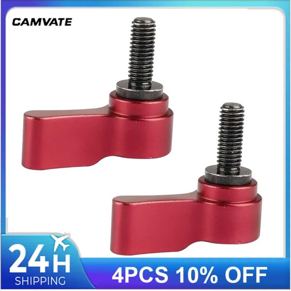 カメラ用DIYアクセサリー（赤）のCAMVATE 15mmシングルロッドクランプ n5ksbvb カメラ用DIYアクセサリー（赤）のCAMVATE 15mmシングルロッド