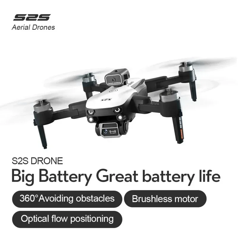 

RC Quadcopter Toy Gift S2S Mini Dron 8K/4K Professional HD Camera Drone Obstacle Avoidance Brushless Aerial Photography Folding