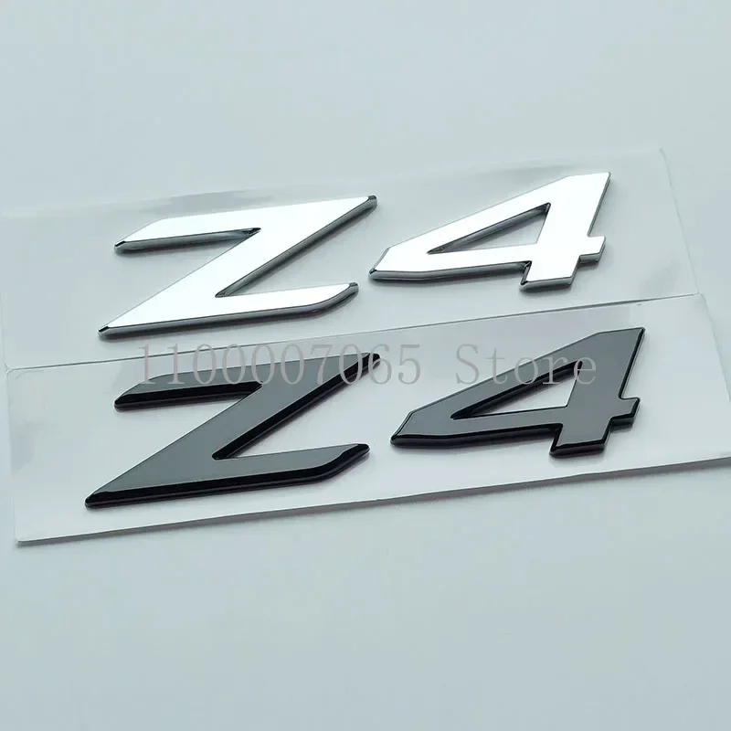 Old Big Z4 Letter Number Emblema Abs Per Bmw Serie Z4 E Coupé Prima Del 2019 Targhetta Per Bagagliaio Dell'Auto Logo Sticker Chrome Glossy Black
