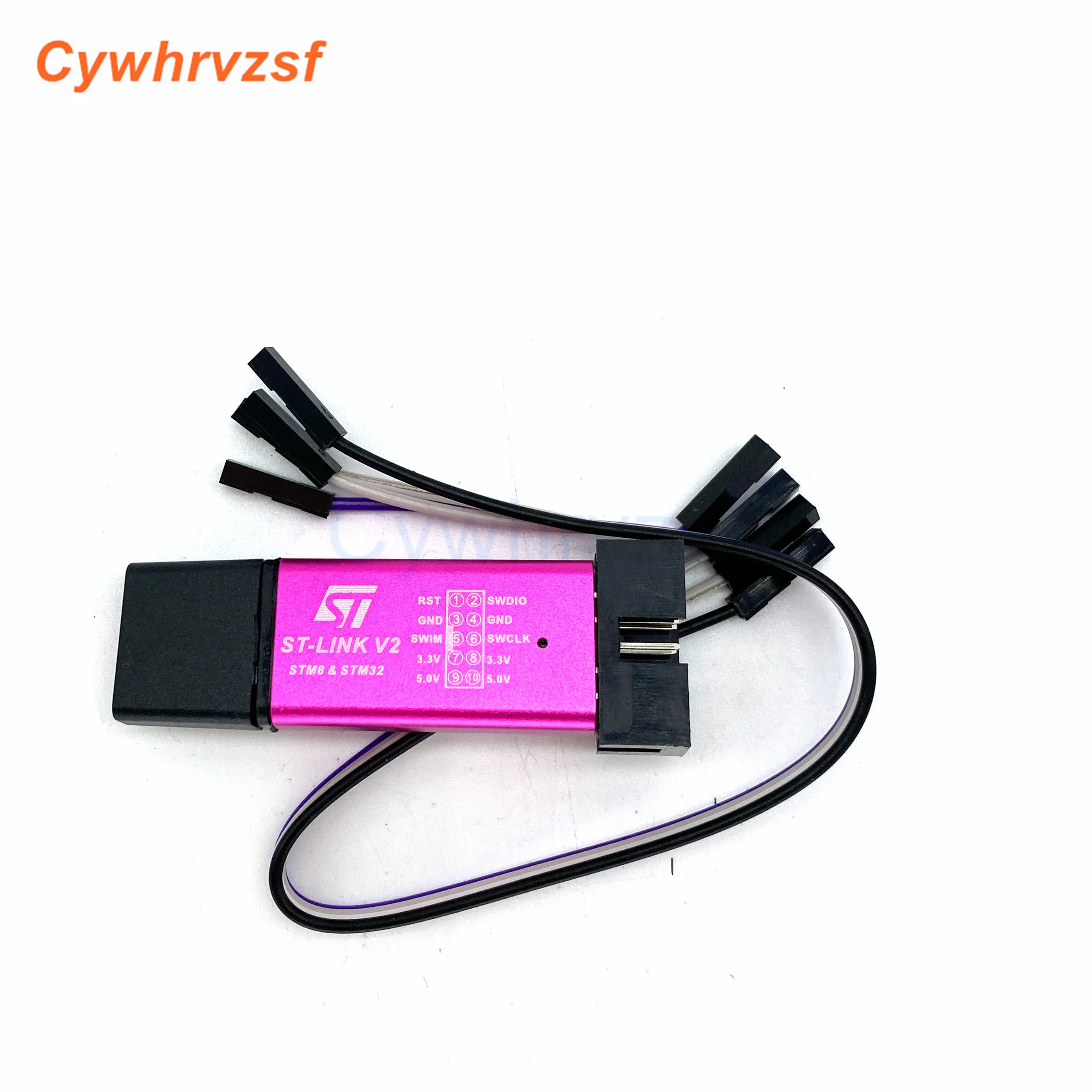 St Link Stlink St-Link V2 Mini Stm8 Stm32 Simulator Download Programmer Programming With Cover Dupont Cable