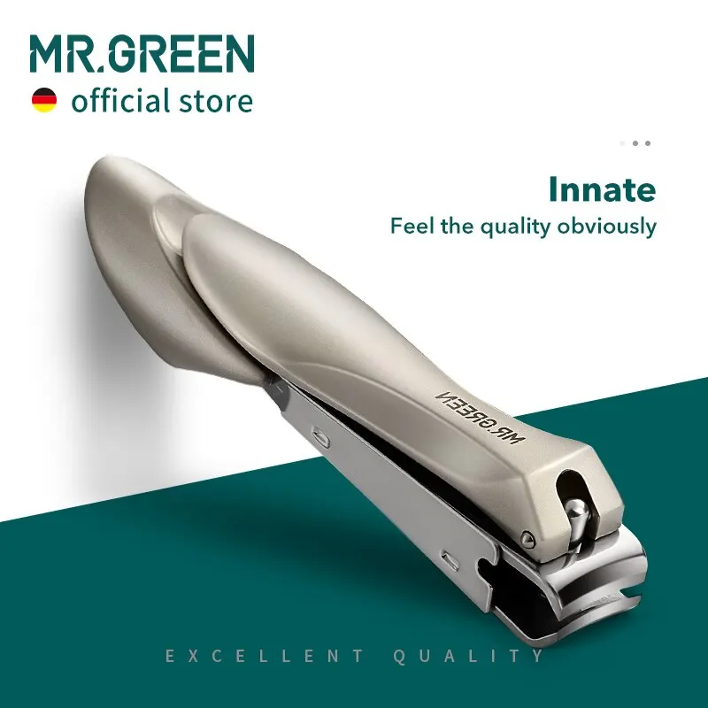 MR.GREEN Anti Splash Nail Clippers Stainless Steel Fingernail Cutter Manicure Tools Bionics Design Nail Trimmer