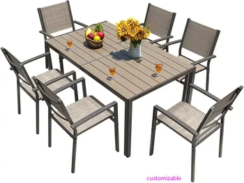 7 Piece Outdoor Patio Dining Set 1