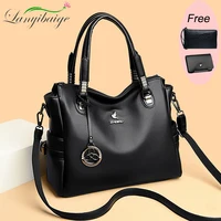 Real Women Soft Leather Shoulder Bags Luxury Women's Bag High Quality Ladies Handbag Fashion Female Messenger Bag Large Tote Sac 1