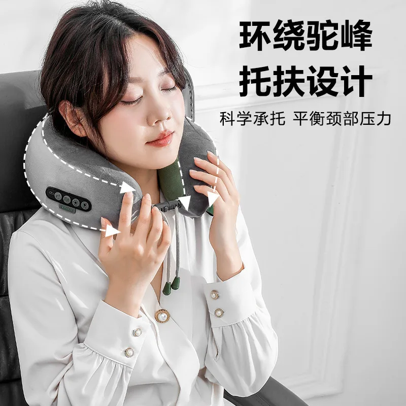 

Cervical Massager Neck Tool Multifunctional Shoulder And Waist Electric Tapping Shawl U-Shaped Pillow