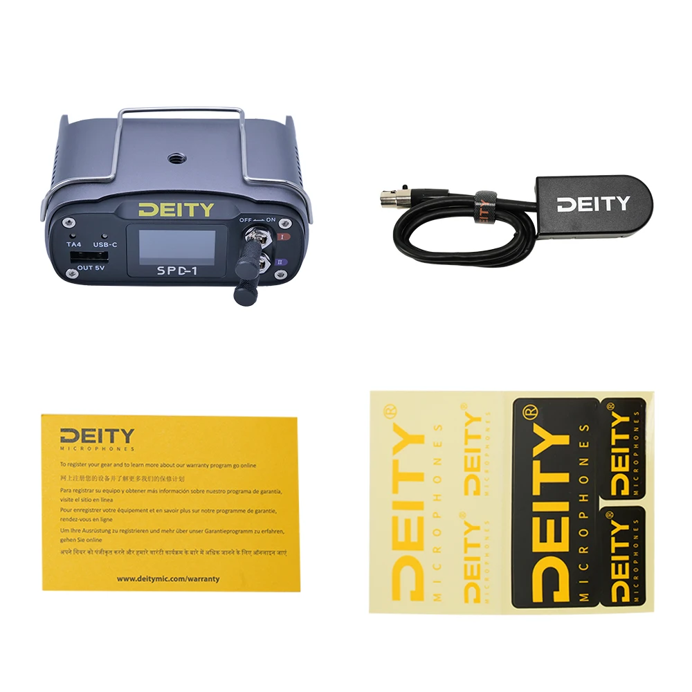 Deity SPD-1 스마트 전원 디스트리뷰터, 통합 전원 관리 옵션, 사운드 녹음기 사용 가능