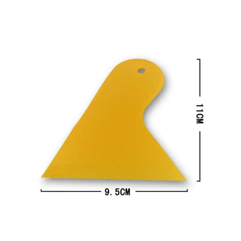 【MO】자동차 윈도우 틴팅 도구 노란색 스퀴지 유리창 필름 헤드라이트 필름 삼각 스퀴지