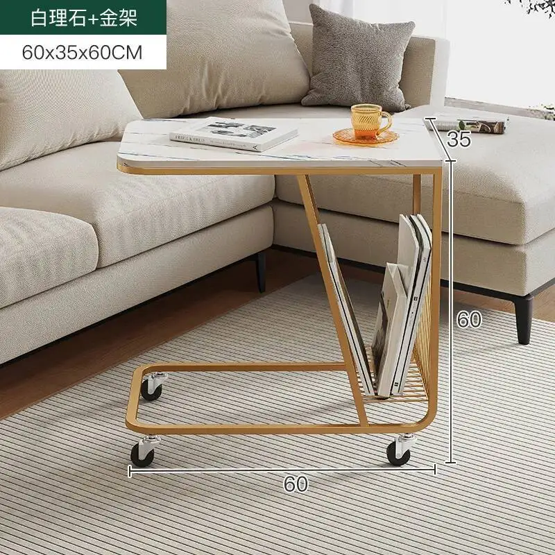 طاولة قهوة جانبية عصرية بتصميم نورديكي متعددة الاس...