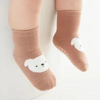 Spring Autumn Sock Baby Boys Girls Anti-Slip Floor Socks Infant Kids Trampoline Shoes Children School Sports Mid Calf Long Socks 6