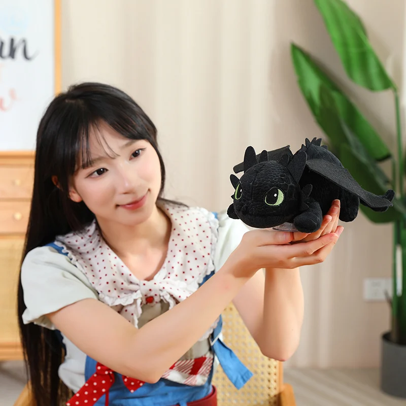 Kawaii Toothless Car Ornaments Dragon Toys White Black Dinosaurs Animal Stuffed Plush Toys In Stock Plush Kid Birthday Gifts