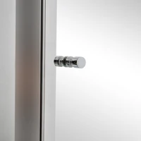 24"X16" Bathroom Mirrored Medicine Cabinet Storage 3 Shelves Stainless Steel 6