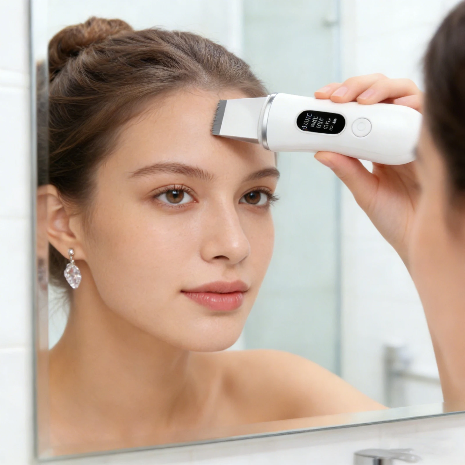 Skin Scrubber Spatula Type-C Charging Ultrasonic Face Clean Machine Ultrasonic Blackhead Peeling Shovel for Facial Lifting Clean 2