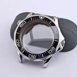 High-Quality Silver Diving Watch Case for Men with Automatic Movement (1 silvery)