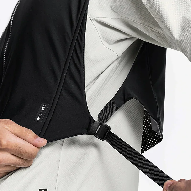 Mens Sports Reversible Motorcycle Reflect Hooded Vest Waterproof Outdoors Night Running Zipper Security Jackets Sleeveless Coat reflective vest mens jacket