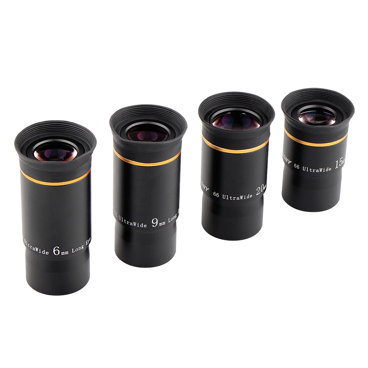 SVBONY Astronomical Telescope Eyepiece 1.25inch 68/66 Degree UWA Eyepiece Set 6/9/15/20mm Fully Multi-coated Lens