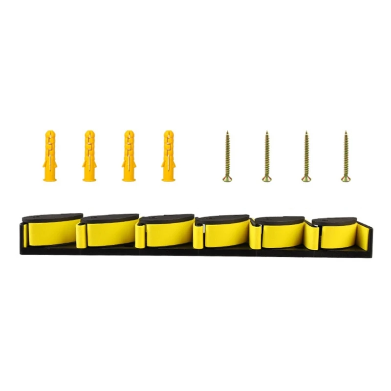 Wall Mounted Fishing Rod Holder, Storage Rack, Pole, Vertical Support, Holds 6 Fishing Rod, Easy to Install