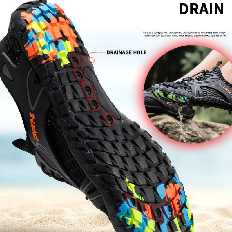 Water Shoes For Men Trekking Hiking Shoes Drainage Beach Aqua Shoe