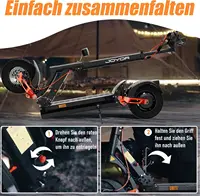 JOYOR T6E Pro trottinette électrique pliable de 10 pouces avec batterie 48V 26Ah, 20 km/h, autonomie de 90 km 6