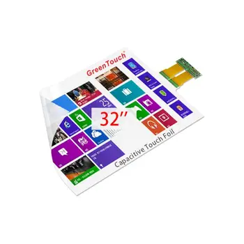 Pellicola capacitiva multitouch da 32 pollici Pellicola trasparente con rilevamento tattile Pellicola touch screen Tecnologia capacitiva proiettata