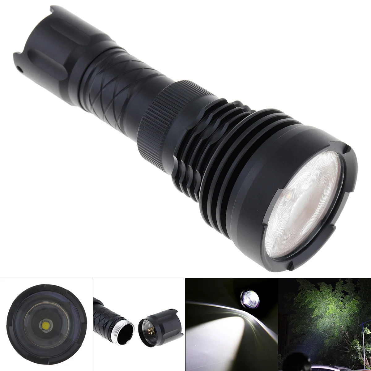 

Mini 850 Lumen XPL HD Focal Length 5 Groups / 14 Modes Zoom Waterproof Flashlight with 200m Range Support One 18650 Battery