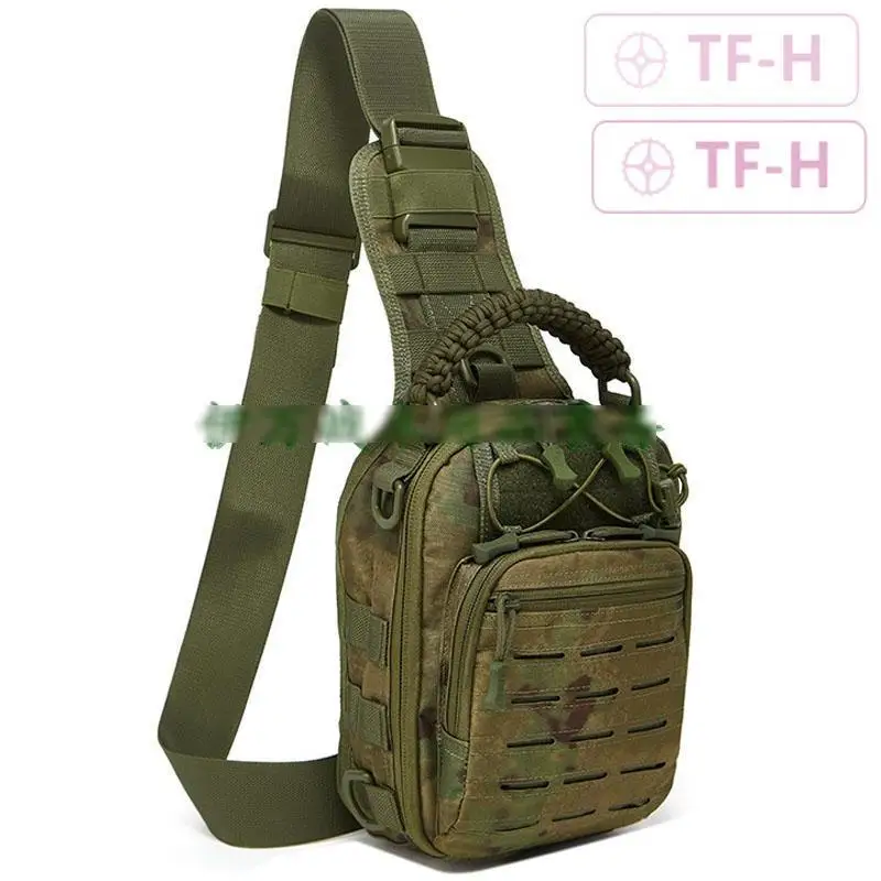 Borsa a Tracolla Tattica Mimetica EMR FG con Taglio Laser Molle, Zaino per Caccia, Campeggio, Pesca, Borsa EDC