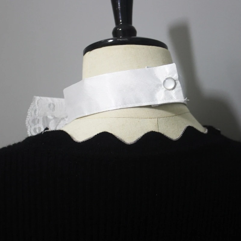 Renaissance Elizabethan Neck Ruff Collar Ruffled Collar for Women Ruffled Faux Layered Neck Ruff false collar
