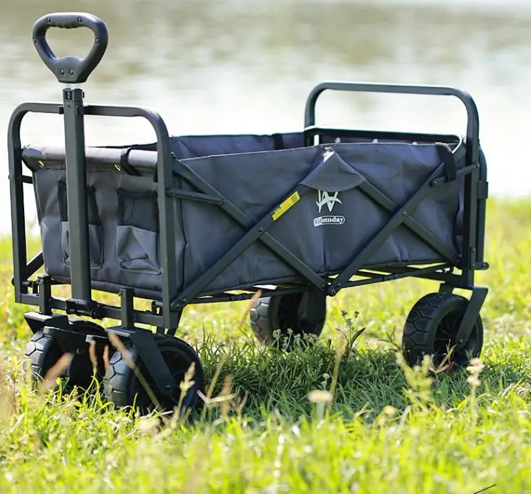 

Camping Table Trailer Outdoor Camping Four Wheel Travel Small Cart Picnic Stall Hand Pull Camping Car