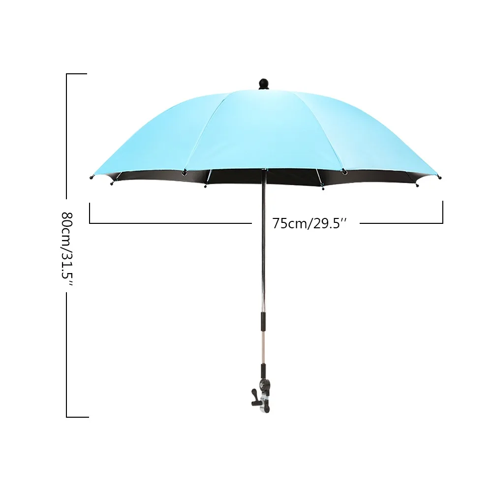 Universal Baby Stroller Folding Umbrella UV Sun Rain Protection Umbrella 360 Degrees Adjustable Sunshade Sun Visor Canopy Cover used baby strollers near me Baby Strollers